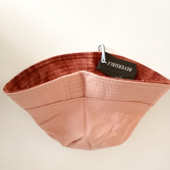 🆕🏷️ CLOSET CLEAR-OUT NWT Rusted Orange Bucket Hat Reversible - Picture 2 of 2